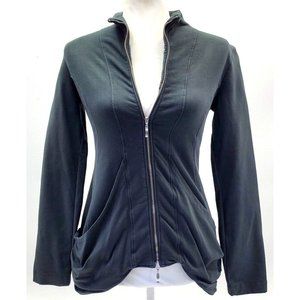 European Culture S Zip Sweater Sweatshirt Pockets Long Sleeve Jacket Gray BNWT!